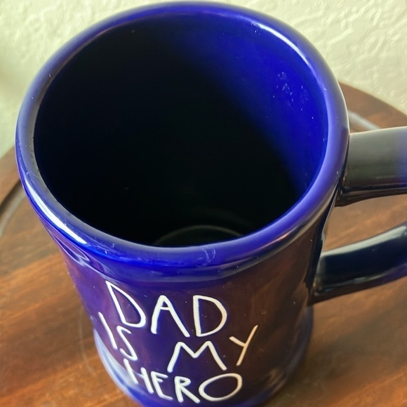 Rae Dunn: Cobalt Blue “Dad is my Hero” Beer Stein - Picture 7 of 16